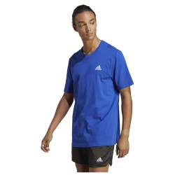 Adidas Essentials Ανδρικό T-shirt Μπλε με Λογότυπο